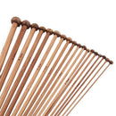 36x/set 2mm-10mm Carbonize Bamboo Single Pointed Crochet Knitting Needles Pin b