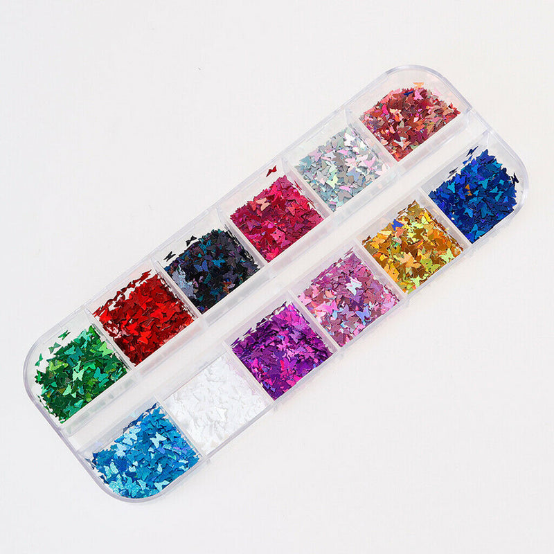 Crafts Nail Sequins Paillettes Iridescent Flakes Nails Art Supplies Decals