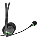 Stereo Headset On-Ear Wired Headphones w/ Noise Canceling Mic for Phone PC