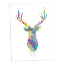 50x70cm Elk Printed Canvas Poster Modern Nordic Art Home Decor Unframed