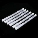 6x Fluorescent White Paint Pen Marking Drawing Painting Coloring Pen Markers