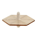 4pcs Wood Spinning Tops Gyro Wooden Toys for Kid DIY Handmade Painting Craft