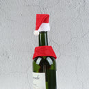 Christmas Santa Wine Bottle Scarf+ Hat Cover Bag Dinner Party Table Decor- OZ