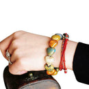 Boho Women Stretch Beads Colorful Ceramic Bracelet Bangle Women Gift