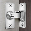 90 Degree Stainless Steel Latch Safety Right Angle Sliding Door Lock (S) A