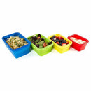 Thin Bins Collapsible Containers-Set of 4 Silicone Food Storage Containers