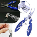 Blue Portable Fishing Pliers Line Cutter Hook Remover Stainless Steel Sports ST