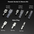270x female male cable lugs car electrical wire terminals crimp connector  LJ