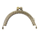 4 Pieces Retro Bronze Purse Frame Coin Bag Frame Heart Kiss Clasp Lock