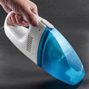 White Clear Blue Plastic Car Dust Vacuum Cleaner DC 12V K5O2