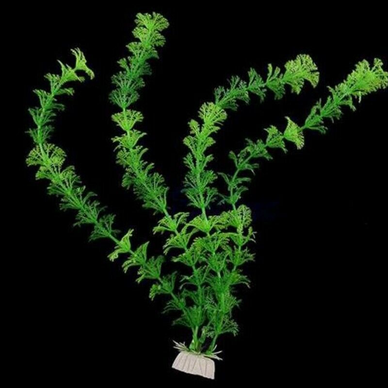 Artificial Green Plant Grass Water plants for Fish Tank Aquarium Decor Orna V9I6