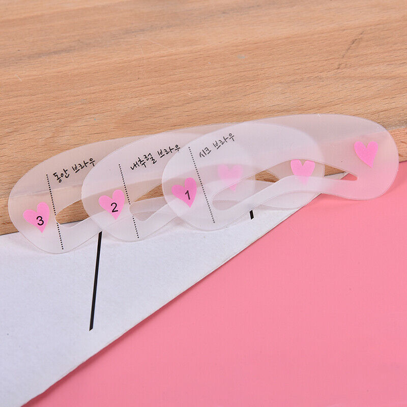3X/Set Eyebrow Mold Makeup Cosmetic Tools Thrush Card Artifact Aid Accessorie Gn