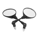 Universal 1 Pair Folding Motorcycle Side Rearview Mirror 8mm 10mm High Quality