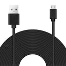 Black 8m/26ft Power Extension Cable Cord for Wyze Cam Pan Oculus Go Camera