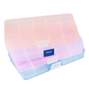4 Packs (4 Colors) Plastic Storage Box (15 Compartments) Jewelry Earring To C9M5