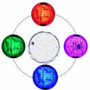 Upgraded 2x12-LED 3.9inch Submersible Led Lights, RGB Waterproof Battery Po T8C6