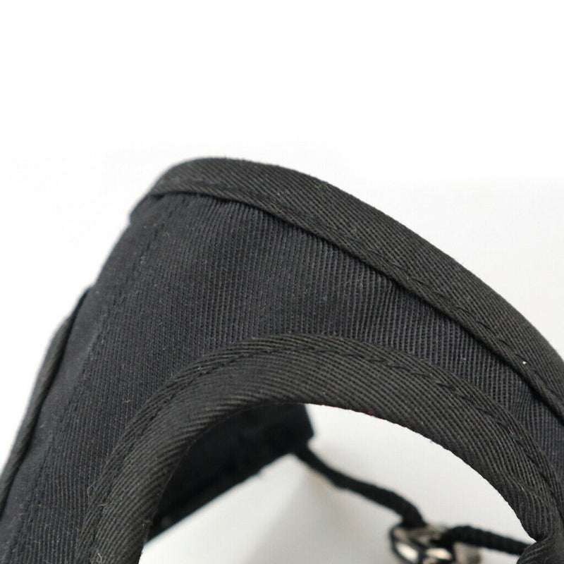 Baseball Hat Sun-shading Bucket Cap with Ear Holes For Dog Pet Cats Black S