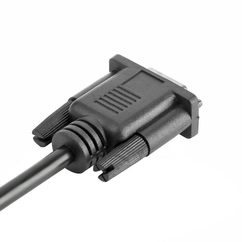 15 Pin VGA Male to 2 Female Y Splitter Cable Monitor Adapter for PC TV