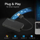 4 Ports USB Hub 5Gbps High Speed Multi USB 3.0 Splitter Adapter for PC Computer