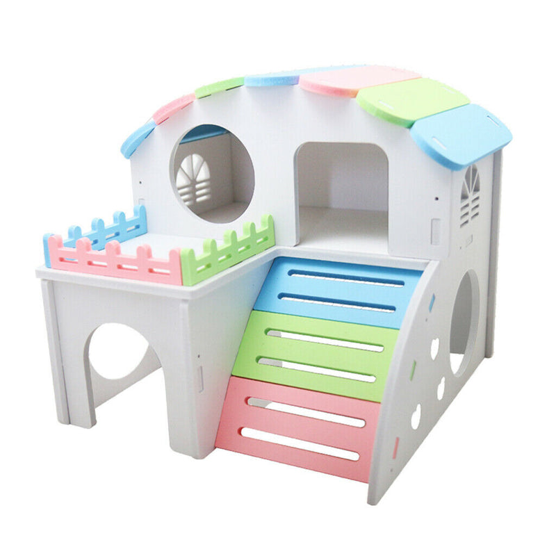 Hamster House Small Animal Hideout Mini Hut Hamster Cabin Cage