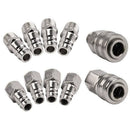 10 PCs Euro Hose Fitting Male Female Quick Release Air Line Hose Couplings  D5Q5