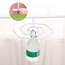 42 cm Towels Quilt Drying Rack Spiral Shaped Stainless Rotating Hangers Q8N1
