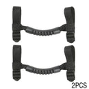 2pc Black Unlimited Roll Bar Grab Handles for All Jeep Wrangler CJ YJ TJ JK