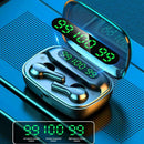 Bluetooth Headset Earpiece Earbuds HiFi Stereo Headphone Charging Mic Box C5C3