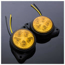 2Pcs Round Side Marker LED Light Indicator Lamp For Van Car Truck Trailer 1