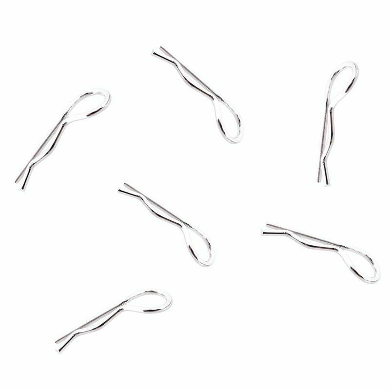 100pcs Universal 1/10th Scale Bend Body Clips Pins Metal For 1/10 HSP car C4I8