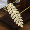 Retro Metal Leaf Hair Clips Bride Women Solid Hairpins Wedding Barrettes
