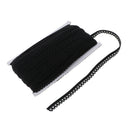50 Yards Stretch Elastic Lace Trim Ribbon for Hairband Clothing Black
