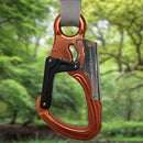 Outdoor Rock Climbing Auto Locking Carabiner Clip 25KN Double Action Buckle with