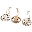 3pcs Nordic Style Christmas Tree Angel Elk Santa Claus Pendant (JM01563)