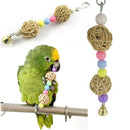 Multicolor beads bird toys pets toys bird ladder Parakeet swing drill  Z