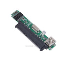 2.5" SATA Female HDD SSD USB 2.0 To 7+15Pin SATA Adapter Converter Panel + Cable