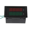 100A AC80-300V Current Ammeter Panel Voltmeter Dual LED Display Volt Amp Gauge