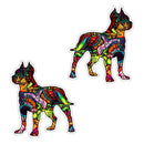 2pcs Graffiti Pitbull Car Stickers PVC Vinyl DecalsÃ‚Â Auto Styling Graphics