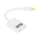 1 in 2 Out Digital Toslink Optical Fiber Audio Splitter Cable Adapter