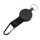 23.6 in Retractable Key Chain Holder Recoil Steel Ring with Belt Clip Buckle