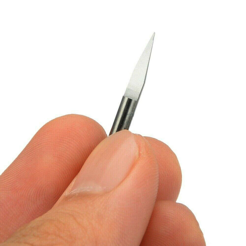 10PCS Carbide PCB Board 0.1mm 30 Degree Engraving Bits CNC Router Tool V-shape~*