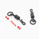 24mm Quick Change Ring Swivels Hook Carp Black Rig Link Fishing Terminal Tackle