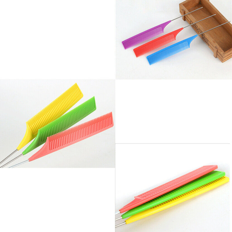 ABS Weaving Highlighting Foiling Hair Comb Highlight Dyeing Combs Brush