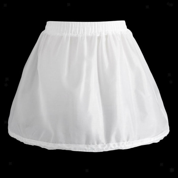 Kids Single Hoop A-Line Petticoat Underskirt Flower Girls Short Crinoline