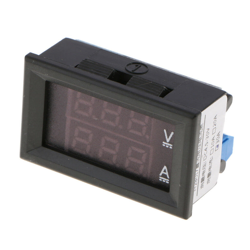 1.9" DC 30V 30A Voltmeter Ammeter Digital Red-Blue Dual LED Display Meter