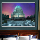 Palace 5D DIY Full Drill Round Diamond Painting Embroidery Needlework Set