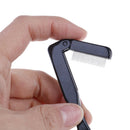 Foldable eyelash comb metal eyebrow brush tool mascara separator lash curl bl3cT