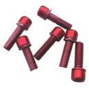 24Pc M5x18 Carbon Steel Bike Disc Brake Caliper Bolts Fixing MTB Rod Bike Screws