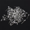 100PCS 5MM  White Light LED Light Emitting Diode Round LED Lamp ON