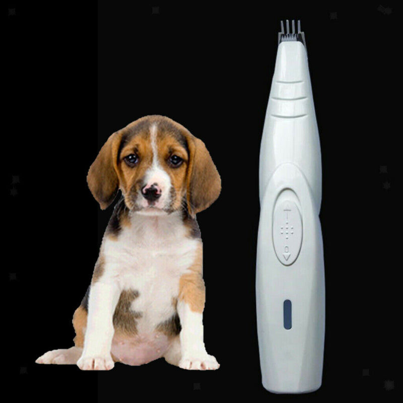 Grooming Clippers Low Nosie USB Rechargable Dog Grooming Kit  White
